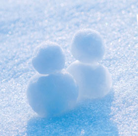 雪だるまカップル