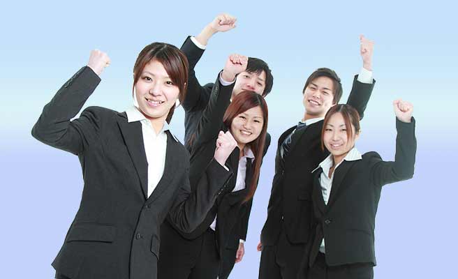 就活する男女学生