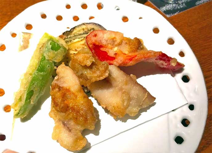 めったに食べられないウニの天ぷら！
