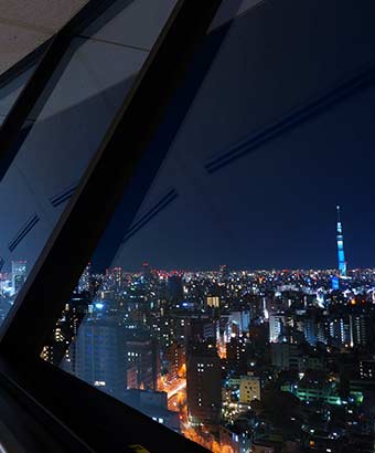 スカイツリーから見た夜景